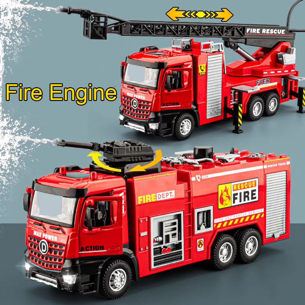 Fire Escape Ladder - Model Mobil Pemadam Kebakaran Skala 1:32,