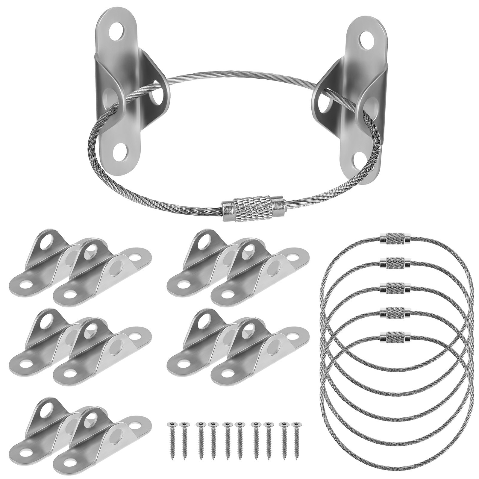 Earthquake Anchor Strap - 6 Set Pengaman Furnitur Anti Terguling,