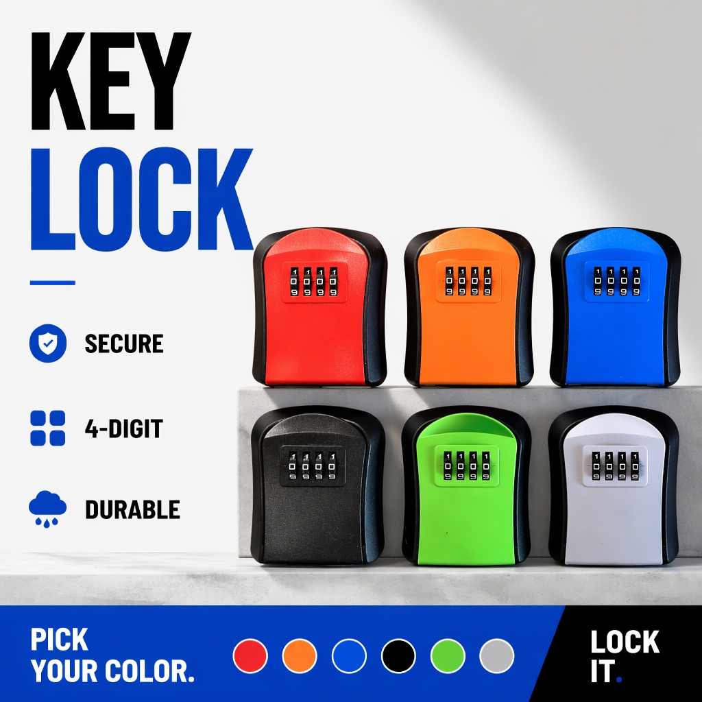 Lockbox Key Secure - Kotak Penyimpanan Kunci Tahan Air yang