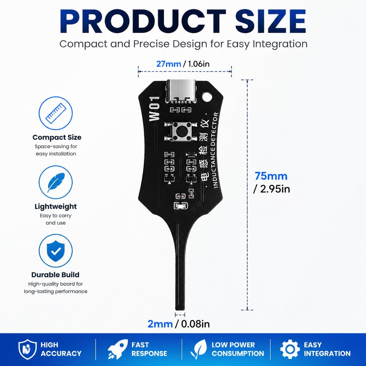 W01 Penguji Induktansi Tipe C  - Co Detector Plug ulasan dan harga