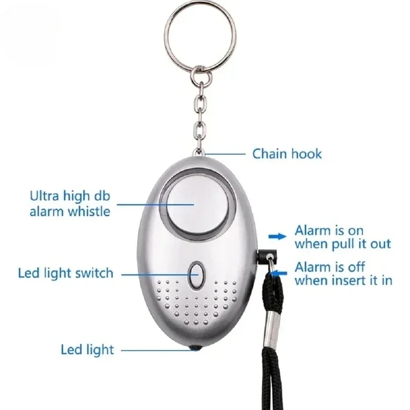 1/2Pcs Alarm Pertahanan Diri A - Personal Alarm Keychain ulasan dan harga