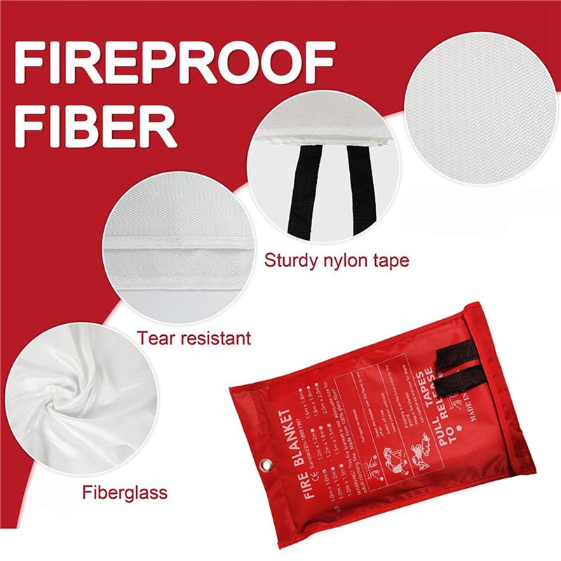 B48B-8PCS Selimut Pemadam Keba - Fire Blanket Kitchen ulasan dan harga